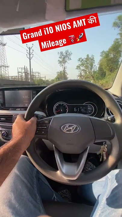 Mileage of grand i10 Nios sportz AMT 🚀 not bad #cars #shorts #grandi10nios #grandi10