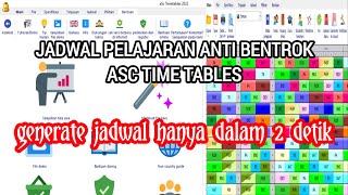 Menyusun Jadwal Pelajaran dengan Aplikasi Asc Timetables | JADWAL ANTI BENTROK screenshot 1