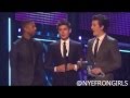 Zac Efron and the cast of That Awkward Moment presenting at the 2014 People&#39;s Choice Awards (HQ)