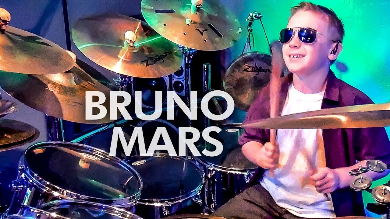UPTOWN FUNK (9 year old Drummer) Drum Cover