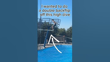 How I learned to double backflip off a high dive!