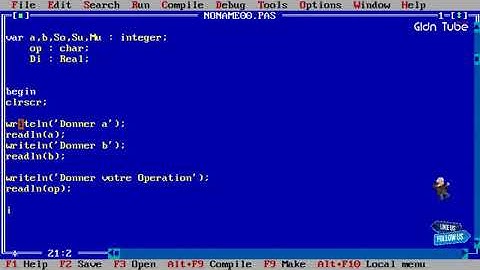 Turbo Pascal 3eme Partie : Comment Programmer Une Calculatrice