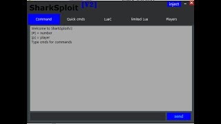 SharkSploit V2(Patched for now)(LVL 6, Lua C, Admin Commands, and many more)(Roblox exploit review)
