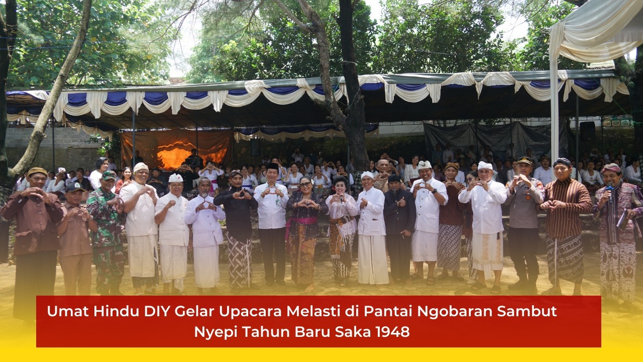 Upacara Melasti di Pantai Ngobaran Sambut Nyepi Tahun Baru Saka 1948