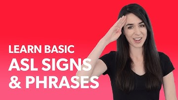 25 Basic ASL Signs For Beginners | Learn ASL American Sign Language