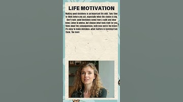 Making good decisions #lifelessons #shorts #life #tutorial #english