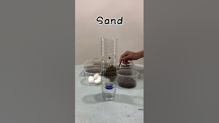 DIY water filter experiment