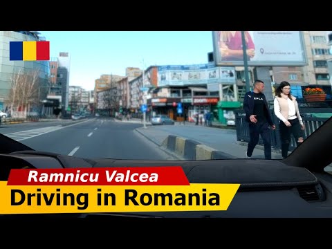 🔴 Romania • Ramnicu Valcea【Full HD】• Driving in City Center • Dem Radulescu Boulevard