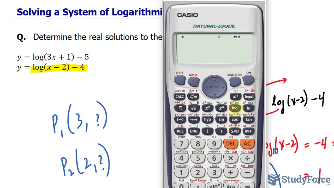 Solving a System of Logarithmic Equations - YouTube