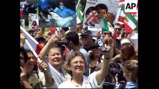 Rumsfeld comments on Iran, plus Iranian protests