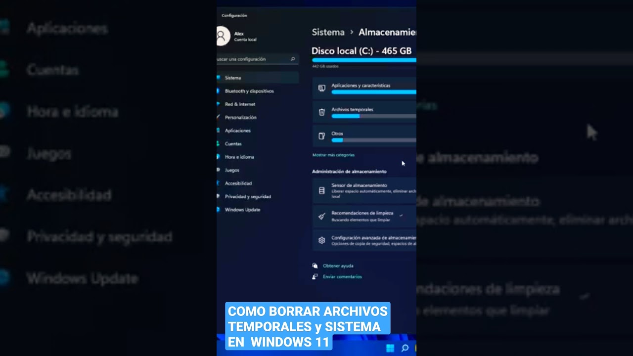 Como Borrar Archivos Temporales y del Sistema en Windows 11. - YouTube
