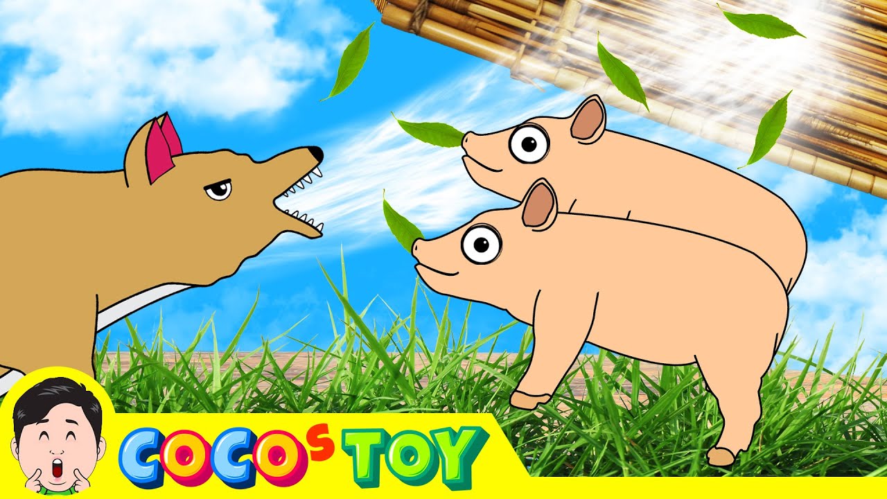 ⁣Three little pigs l stories for kids, animals fairy tale for children l CoCosToy