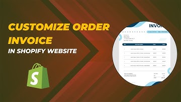 How to customize shopify invoice | Custom order invoice