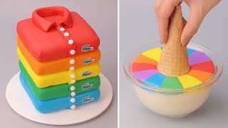 How To Make Rainbow Cake Decorating Ideas | Easy Tasty Chocolate Cake Decorating Recipes
