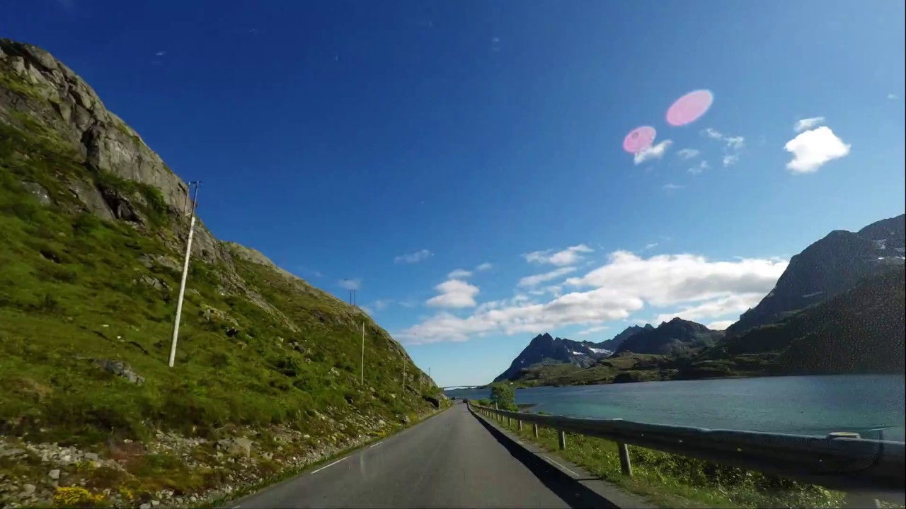 Driving from Narvik to Å, Lofoten, Norway  - Road time lapse