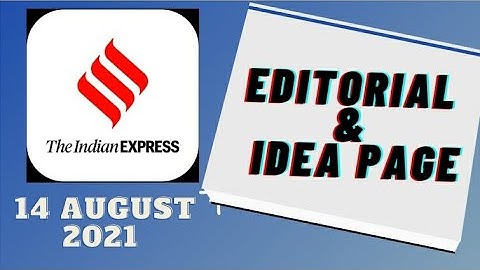 14th August 2021 | Gargi Classes Indian Express Editorial Analysis/Discussion
