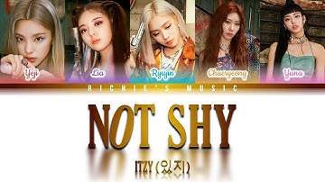 ITZY (있지) - Not Shy [Color Coded Lyrics Han|Rom|Eng]