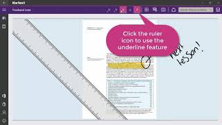 Windows 10: Kortext Freehand notes