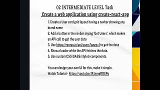 Web Application using CREATE-REACT-APP