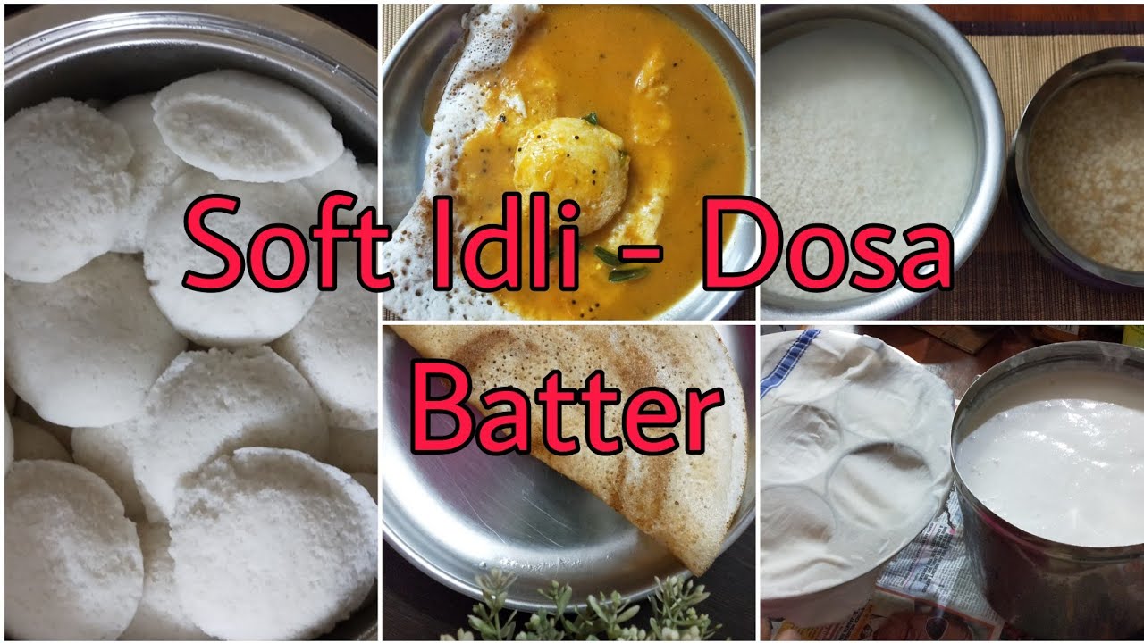 Idli Dosa Batter / Full making process / Soft Idli Ingredients