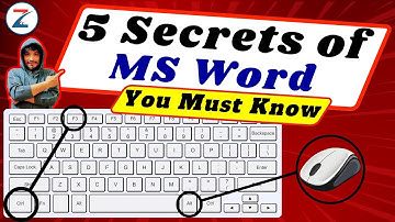 MS Word Powerful 5 Tricks | Hidden Keyboard Shortcuts | Secret Tricks of  MS Word [Urdu\Hindi]