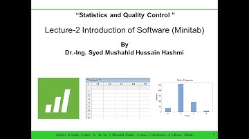 Statistics | Quality Control | Lecture  2 | Introduction to Software | Minitab | UGI | Tally | Bar
