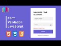 Login Form Validation using Javascript on client side for beginners #formvalidation