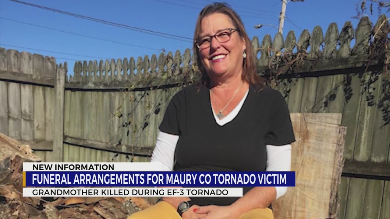 Funeral arrangements announced for Maury County tornado victim - YouTube