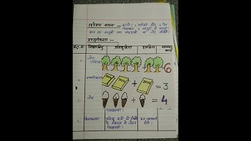 math lesson plan topic -(addition)