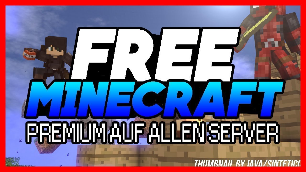 KOSTENLOS AUF JEDEN MINECRAFT SERVER PREMIUM BEKOMMEN - YouTube
