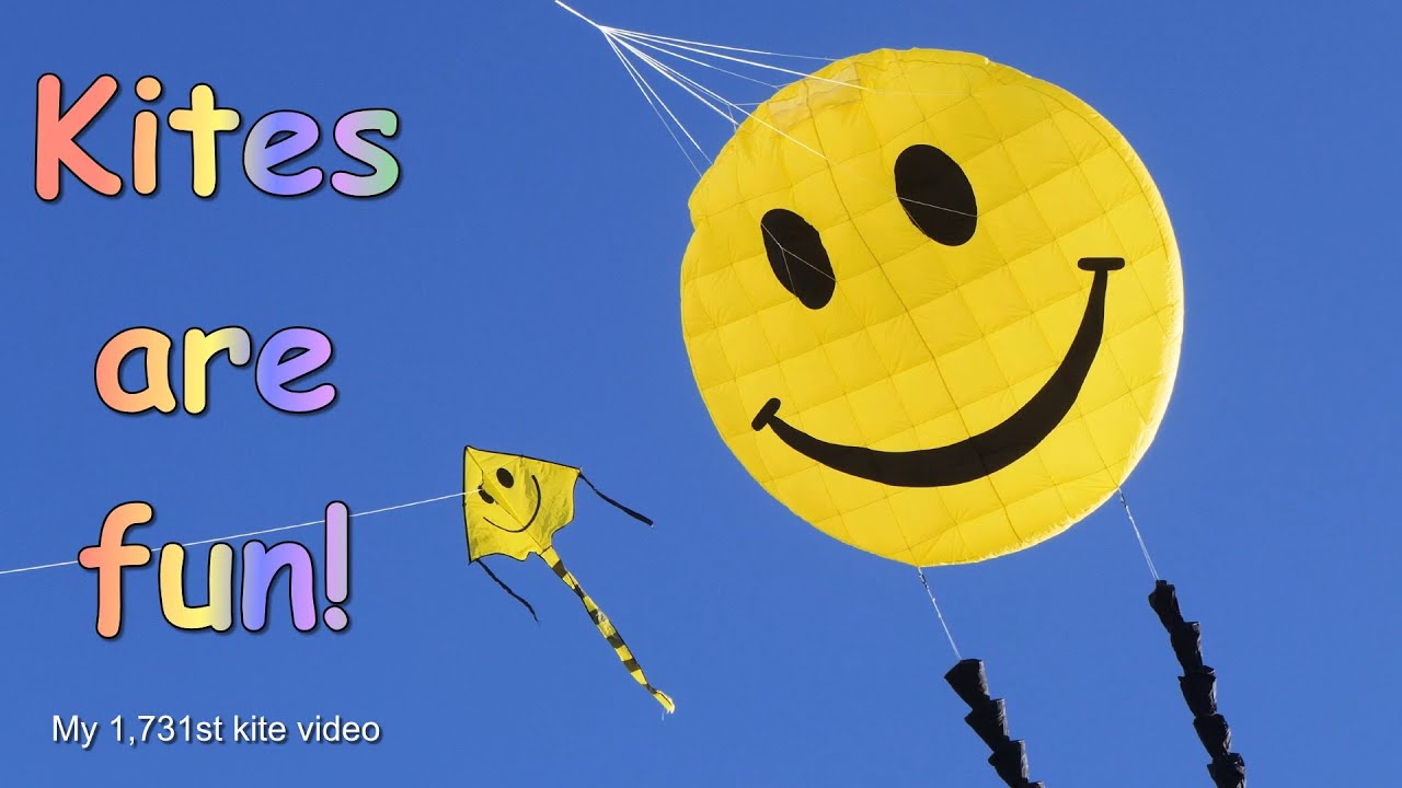 Kites are fun! A long, relaxing, kite video. - YouTube