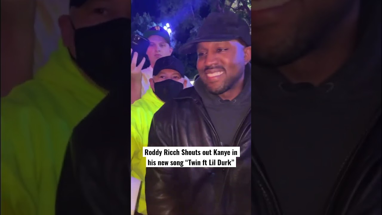 Roddy Ricch song Twin says “Kim K better get back with YE” Roddy Supporting Kanye ☝🏽 