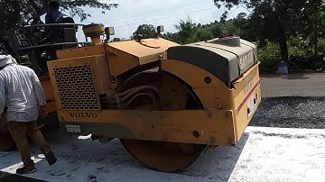 Geotextile fabric work in highway