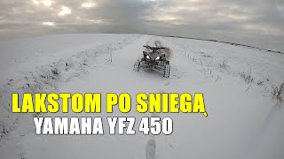 VAŽIUOJAME SU ATV PO SNIEGĄ! YFZ 450