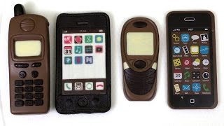 Eating Smartphones and Cellphones from Chocolate and Marzipan