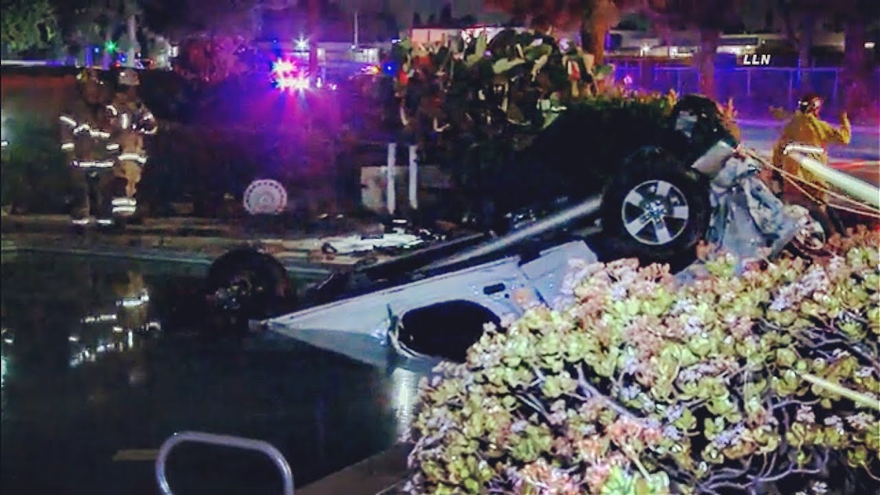 Driver Dies Drowning After Crashing Into Pool | GARDEN GROVE, CA 3.12. ...