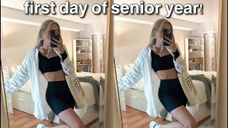 GET READY WITH ME FOR MY LAST, FIRST DAY OF COLLEGE &amp; vlog!! *senior year*