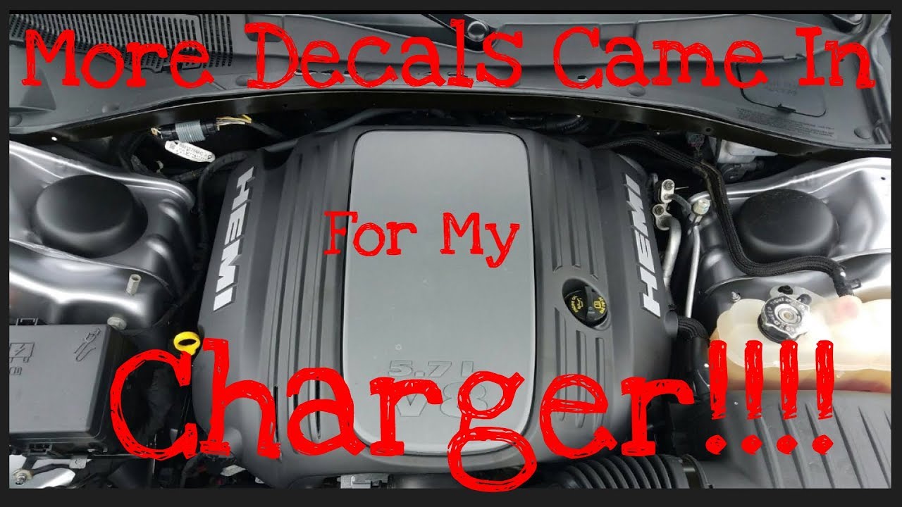 Dodge Charger Engine Bay Decals YouTube