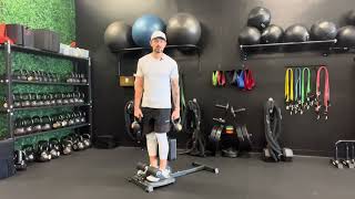 Kettlebell Racked Sissy Squat Machine