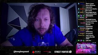Kenny Omega does his interesting facials again typing on his keyboard and then bids as all an adieu