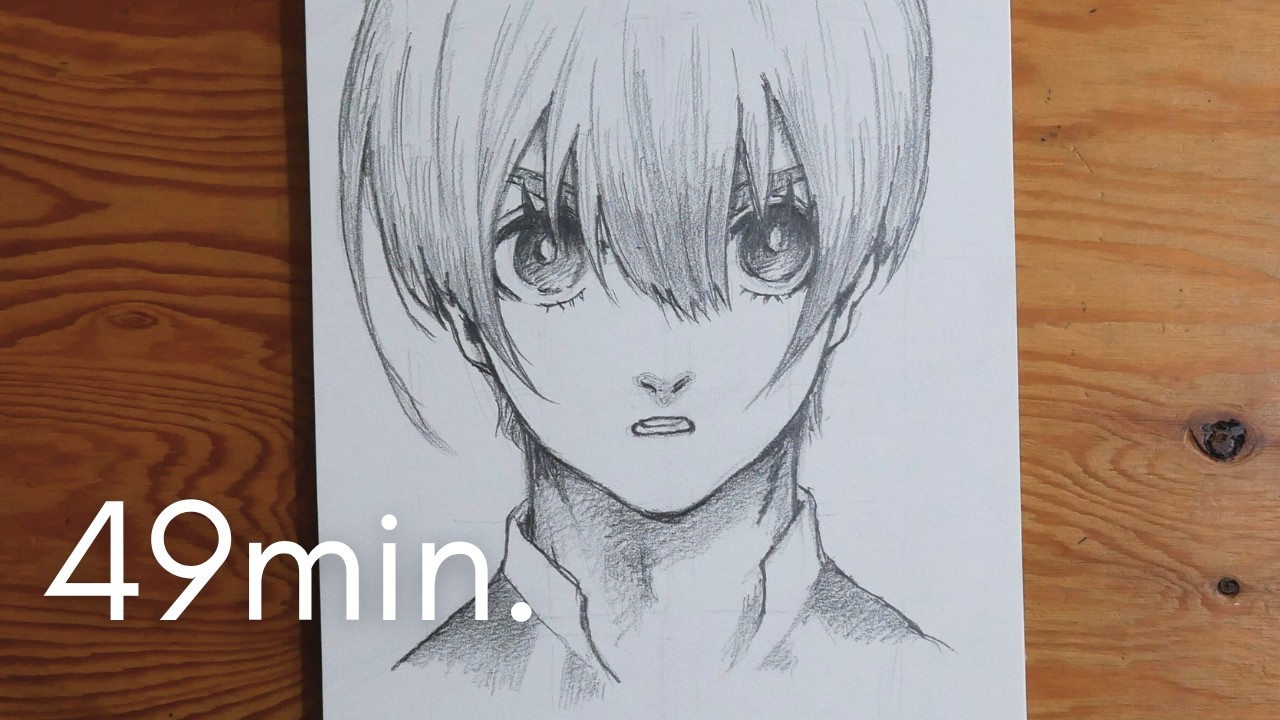 Easy Drawing Blue Lock Hiori😁 Step by Step Tutorial ASMR 49 min. #drawingtutorial