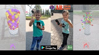 AR Color Tower. Games with augmented reality. Игры с дополненной реальностью. screenshot 2