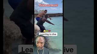Jamaican Swimming Lesson Gone Wrong Live. Ready?
