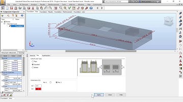 Combined footing in Robot Structural Analysis