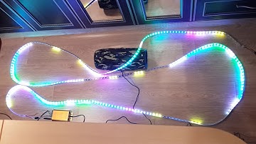 LED Music Wi-Fi controller VSS-02-2k-DMX512. Spectrum patterns. H and W parameters