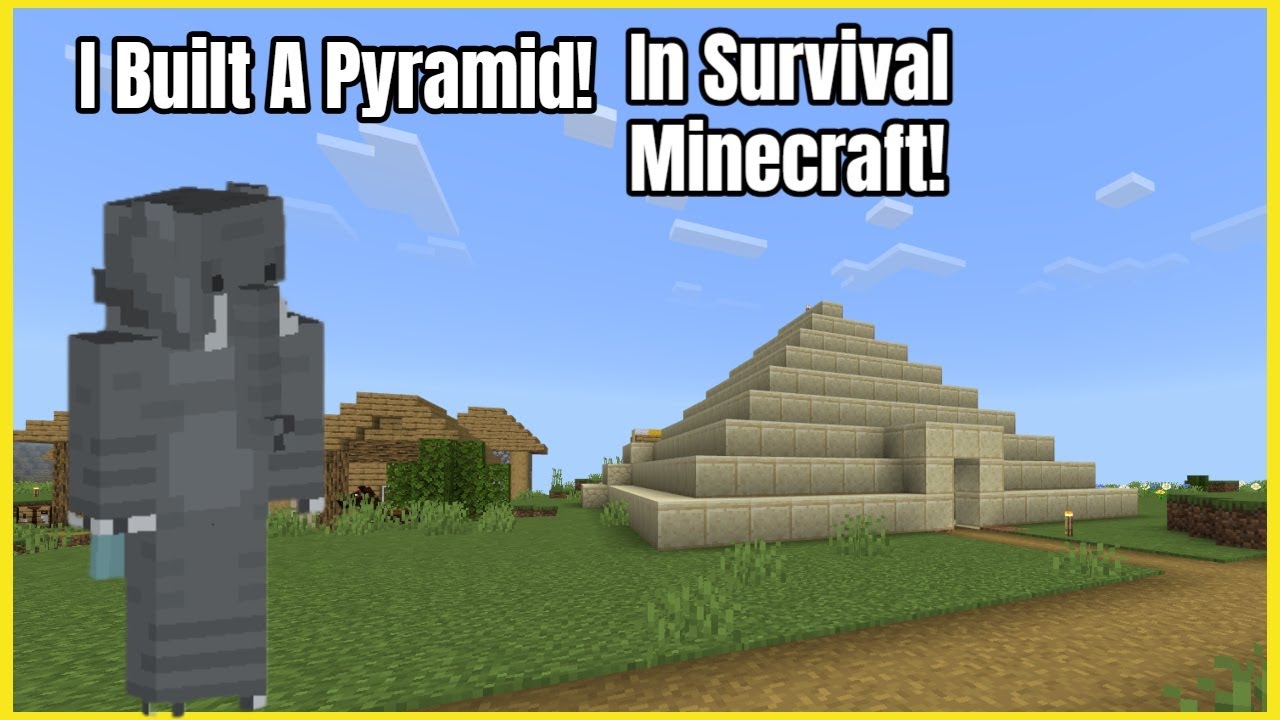 I Built A Pyramid In Survival Minecraft! (2025 World) - YouTube