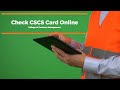 How to Check CSCS Card Online