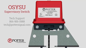 How to: POTTER OSYSU Supervisory switch Installation