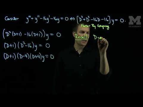 Constant Coefficient ODEs
