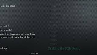 Effective SQL Queries for Tag-Based Item Management